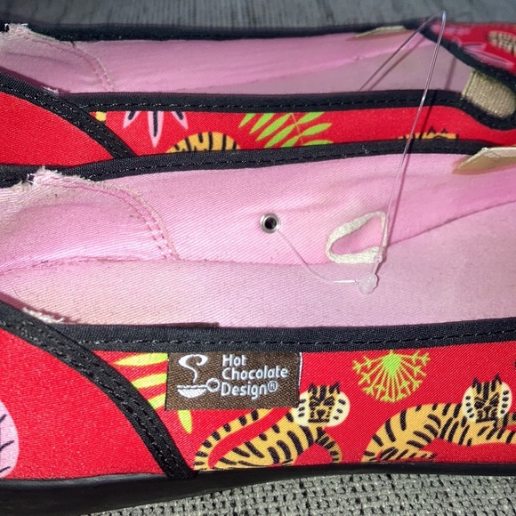 Hot Chocolate Designs Chocoloticas Tiger Print Ballet Flats 7 - Picture 3 of 4